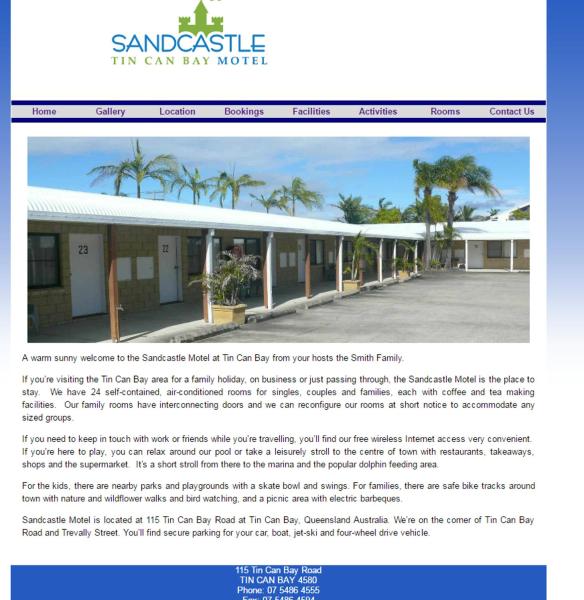 Sandcastle Motel Tin Can Bay, Rezerwuj Motel Hotele w Queensland z Basenem, Basen
