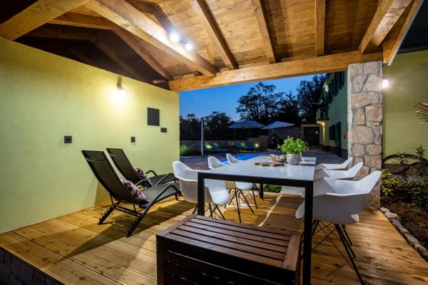 Family friendly Villa Zaneta with pool, Rezerwuj Willa Hotele w Kvarner z Basenem, Basen