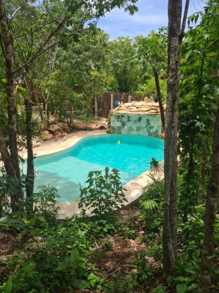 Aldea Yuyu, Rezerwuj Bed and Breakfast Hotele w Tulum z Basenem, Basen