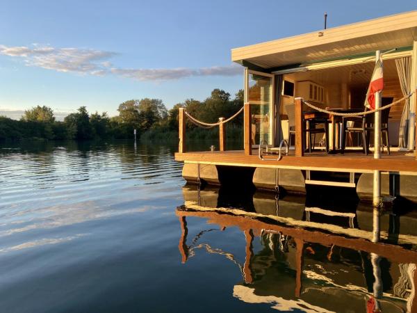 AhoiWerder Hausboot Havelzauber führerscheinfrei, Rezerwuj  Franzensberg Brandenburgia