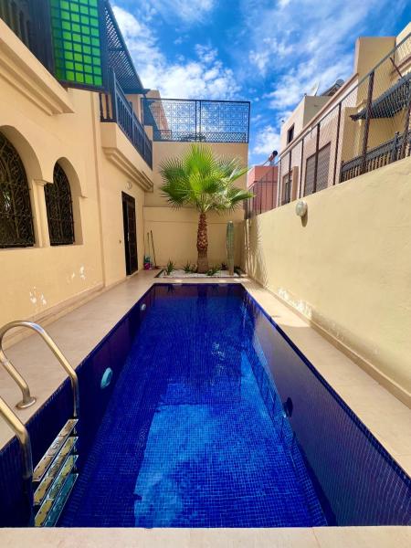 Villa Al Nour avec piscine, Rezerwuj  Hotele w Marrakech-Tensift-Haouz z Basenem, Basen