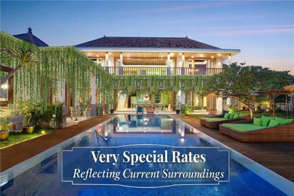 ATLAS BEACH FEST CHILL 6bed VILLA LOVED by BiG GROUPS EASY Walk to Beach, Rezerwuj  Hotele w Bali z Basenem, Basen
