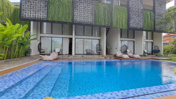 Apartment in Central Canggu, Rezerwuj Apartament Hotele w Bali z Basenem, Basen