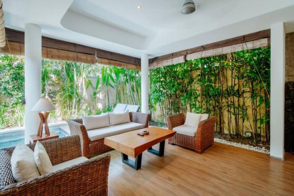 Cozy & Private 1 Bed Pool Villa in Trendy Umalas, Rezerwuj  Hotele w Bali z Basenem, Basen