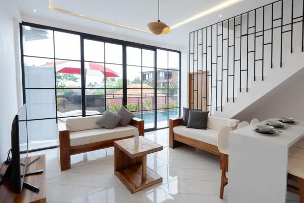 Cozy Seminyak Loft 3 Bedroom Private Villa, Rezerwuj  Hotele w Bali z Basenem, Basen