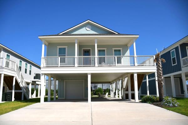 New Sunny Villa-1 Block From Beach, Rezerwuj  Galveston Houston