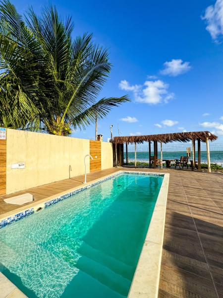 Casa de praia em Japaratinga.(Pé na areia!), Rezerwuj  Hotele w Bahia z Basenem, Basen