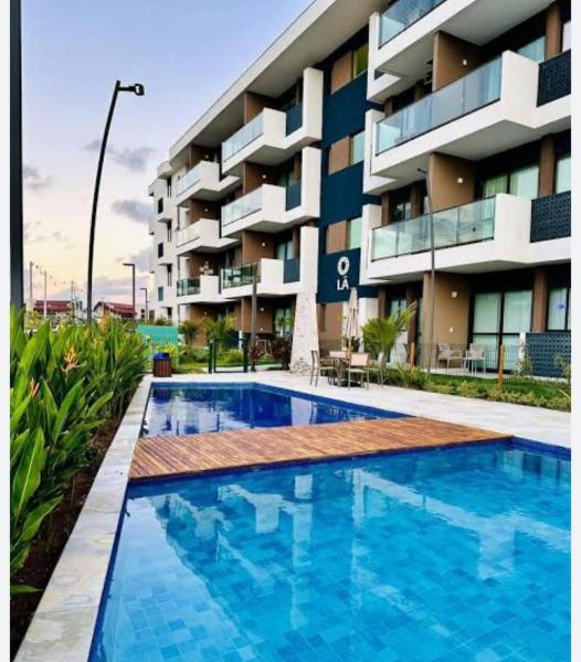 Makia Beach Experience Muro Alto flat C 20 Lã Terreo, Rezerwuj  Hotele w Pernambuco z Basenem, Basen