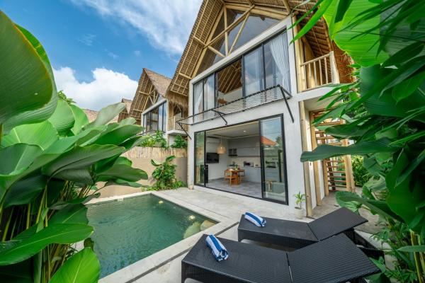 Chic Villa with Private Pool - Ricefield Serenity, Rezerwuj  Hotele w Bali z Basenem, Basen