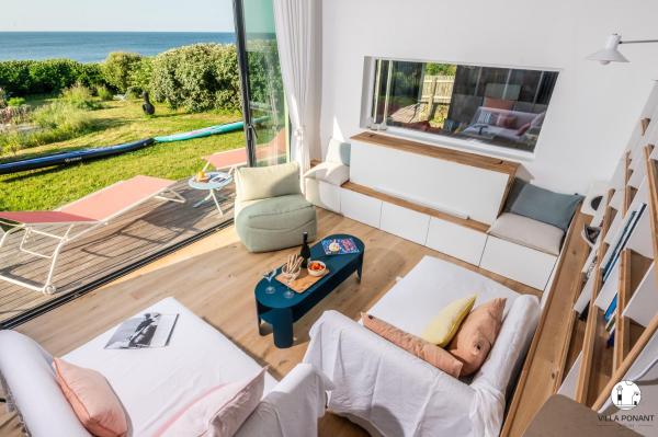 Villa Ponant 5 étoiles à Doëlan, piscine face mer, Rezerwuj  Clahars-Carnoet Finistère