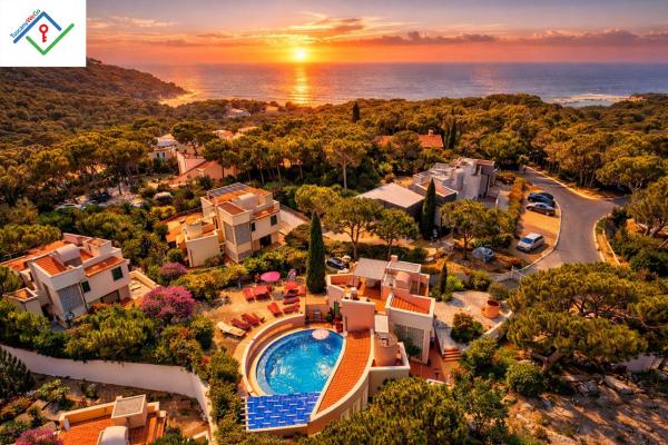 Villa Irene - NEW Luxury Villa with Private Pool, Jacuzzi & Sea View, Rezerwuj  Hotele w Chioma z basenem, Basen