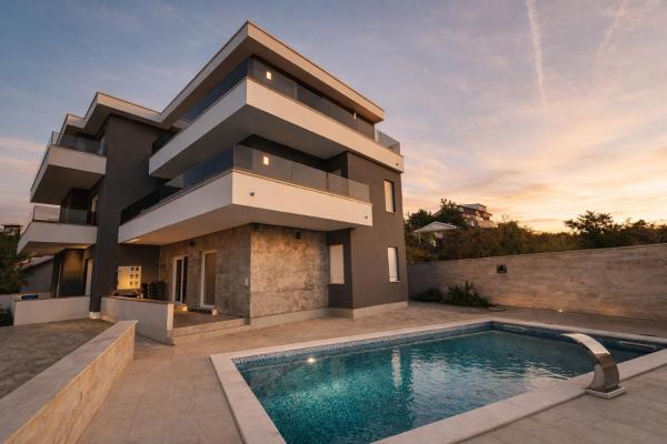 Aurelia Pool Apartments, Rezerwuj Apartament Hotele w Zadar County z basenem, Basen