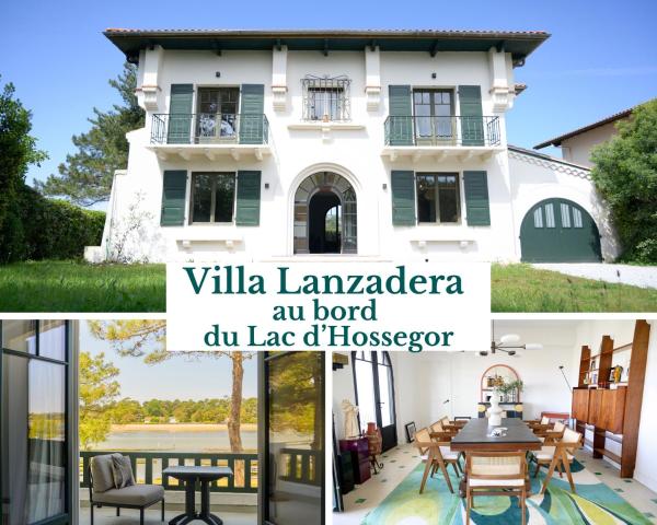 Villa Art Deco luxe vue imprenable sur la lac d Hossegor Clim, Rezerwuj  Hotele w Akwitania z parkingiem, Parking