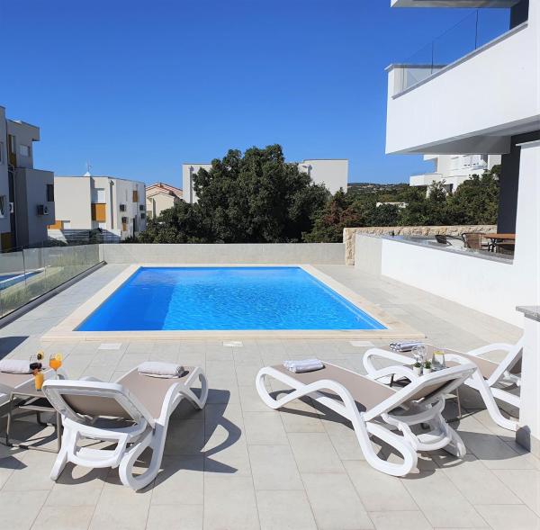 Villa Ocean - Luxury apartments with pool, Rezerwuj Apartament Hotele w Zadar County z basenem, Basen
