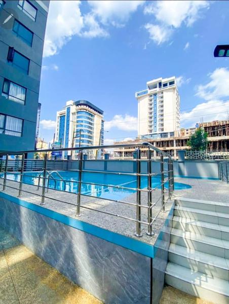 classy executive one bedroom apartment with swimming pool, fully equipped gym ample parking space and amazing scenic views, Rezerwuj Apartament Nairobi Nairobi