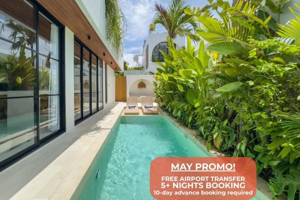 2BR Villa Near Cemagi Beach with Ricefield View, Rezerwuj  Hotele w Bali z Basenem, Basen