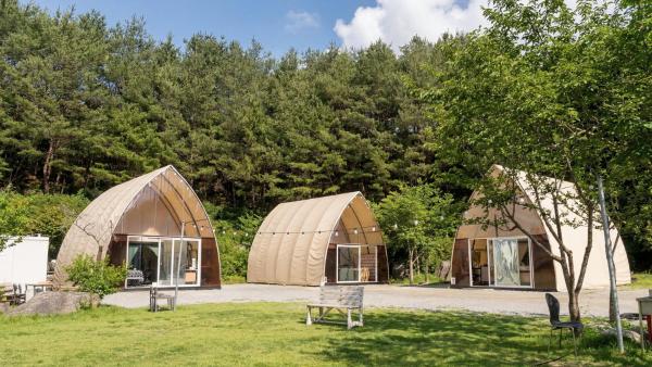 Gangneung Wow Park Glamping, Rezerwuj Pole kempingowe Pola Kempingowe w Gangwon-Do, Pole kempingowe